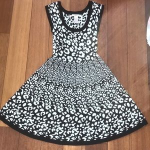 Black and White Leopard print size XS dress